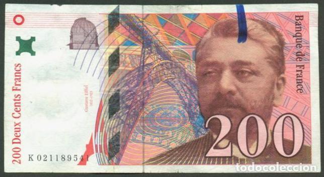 Billetes extranjeros: FRANCIA. 200 francs 1996. Gustavo Eiffel