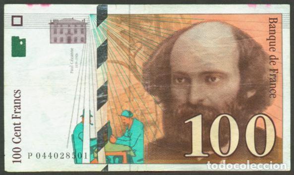 Billetes extranjeros: FRANCIA. 100 francs 1998. P. C&eacute;zanne.