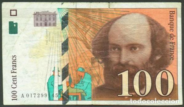 Billetes extranjeros: FRANCIA. 100 francs 1997. Pick 158 a. P. C&eacute;zanne.