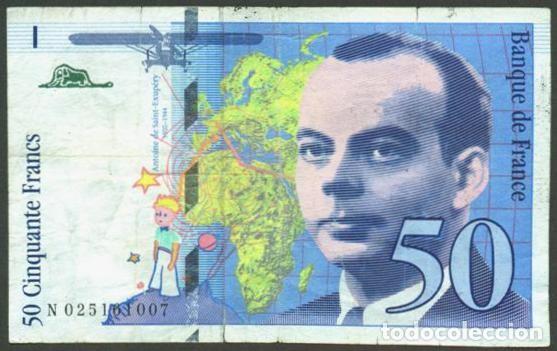 Billetes extranjeros: FRANCIA. 50 francs 1994. Saint - Exupery.