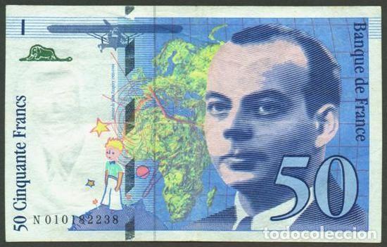 Billetes extranjeros: FRANCIA. 50 francs 1993. Saint - Exupery.
