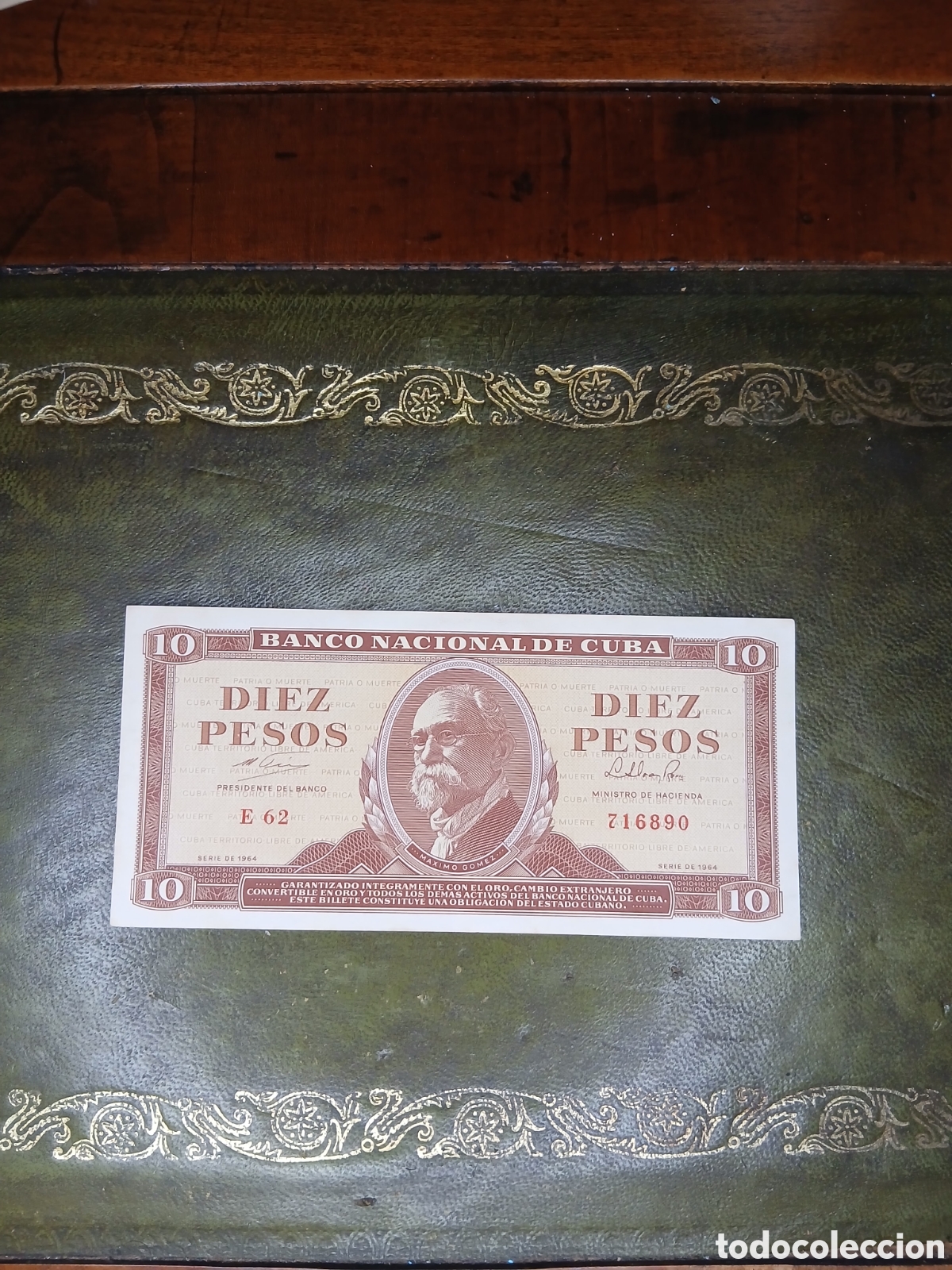 Billetes extranjeros: L189B67.Cuba billete 10 pesos 1964