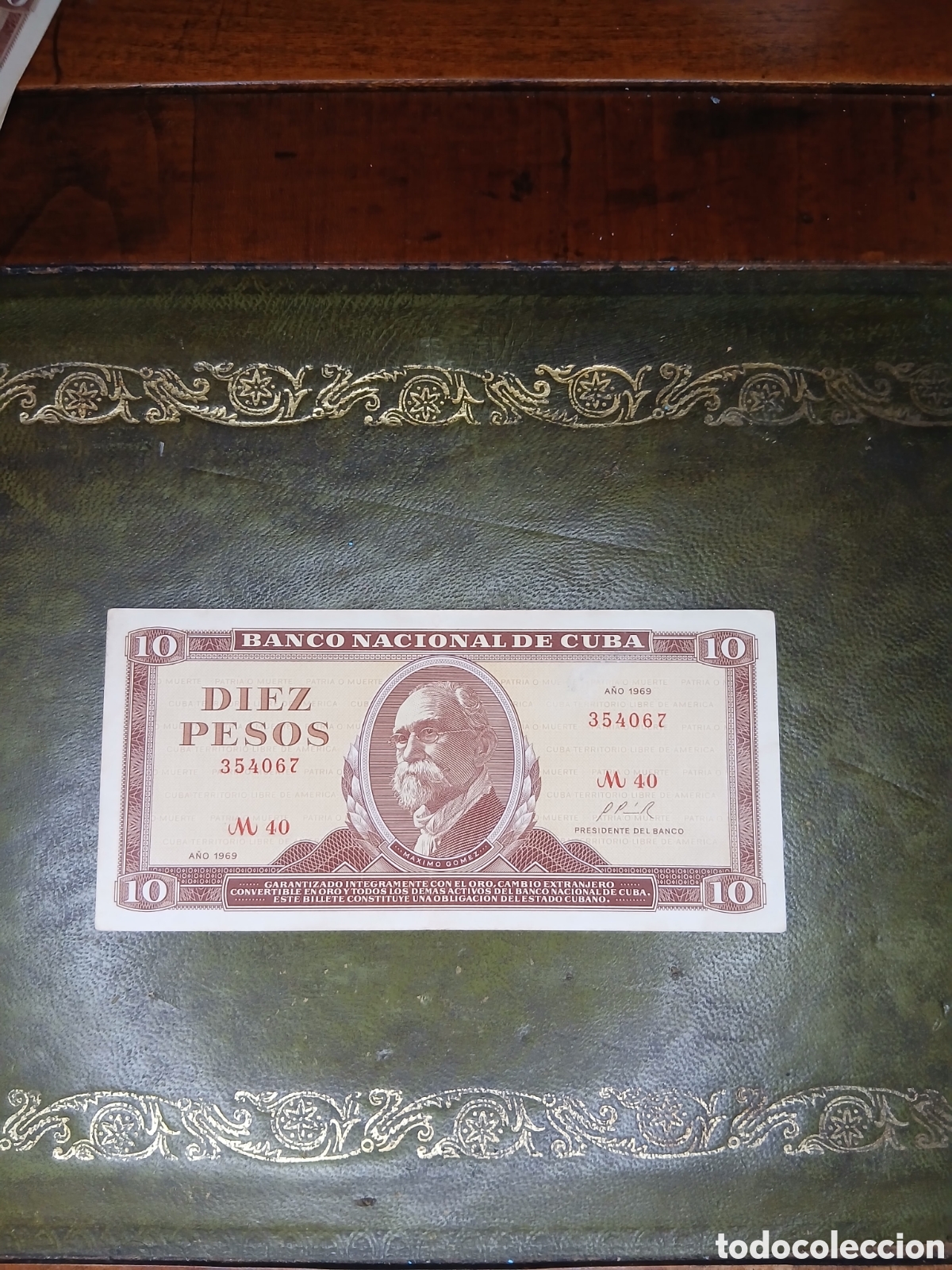Billetes extranjeros: L191B69.Cuba billete 10 pesos 1969