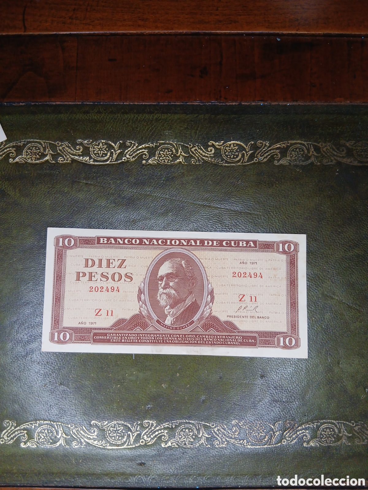 Billetes extranjeros: L193B71.Cuba billete 10 pesos 1971
