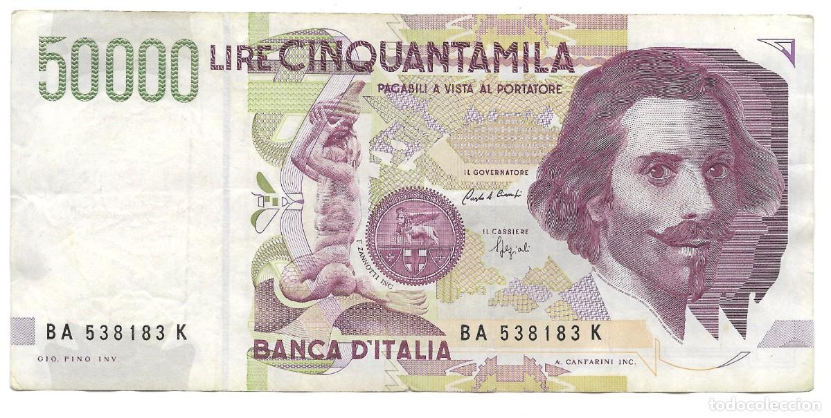 Billetes extranjeros: BILLETE 50000 LIRE ITALIA 1992 XF