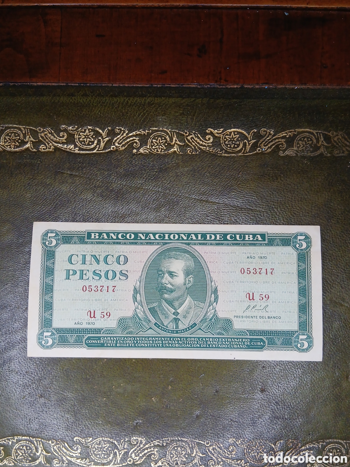 Billetes extranjeros: L195B73.Cuba billete 5 pesos