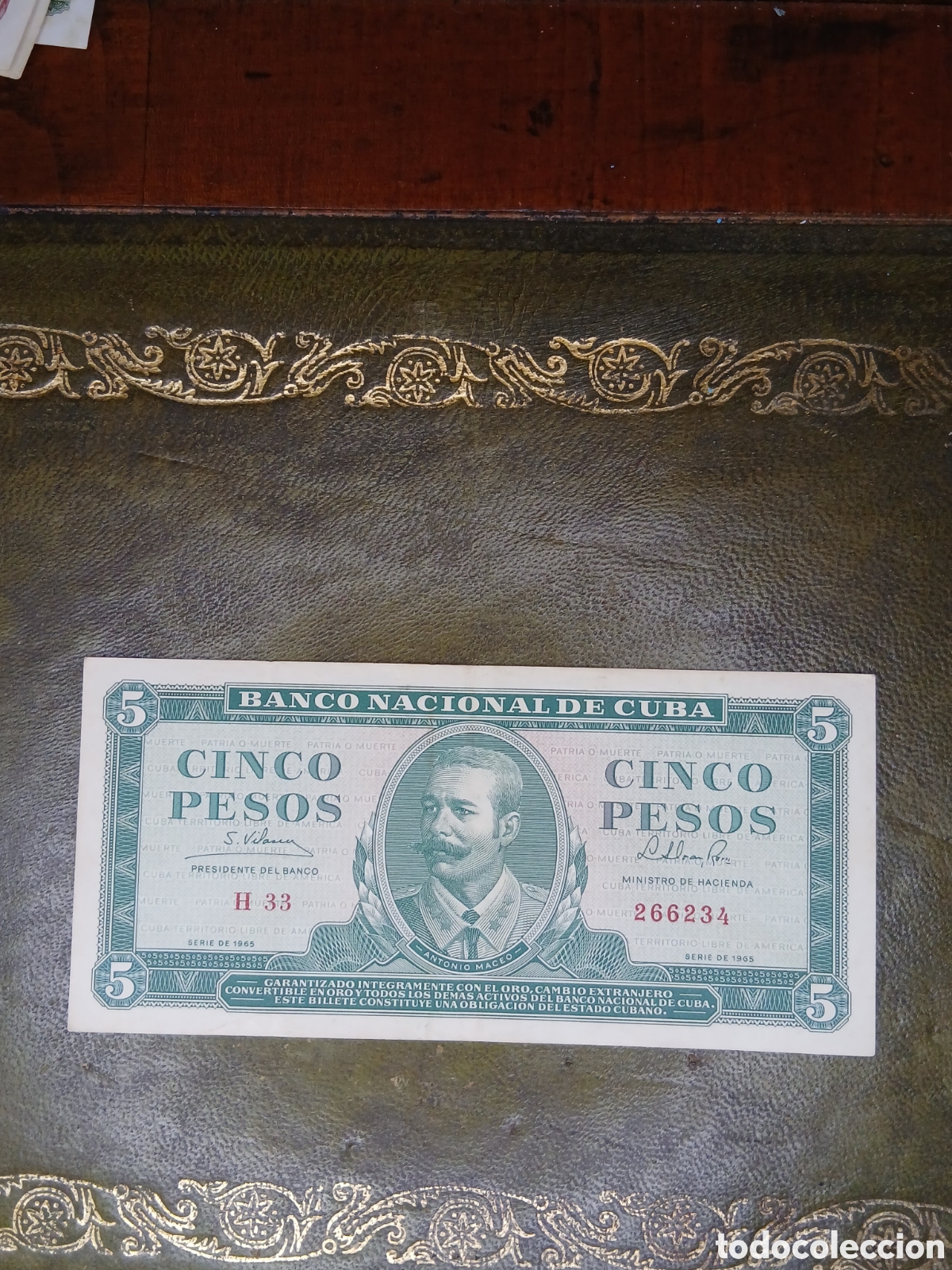 Billetes extranjeros: L196B74.Cuba billete 5 pesos