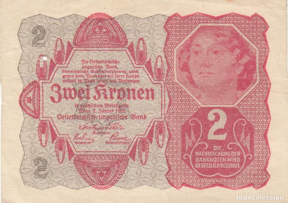 Billetes extranjeros: CRBX0001 BILLETE AUSTRIA 1922 2 KRONEN MBC