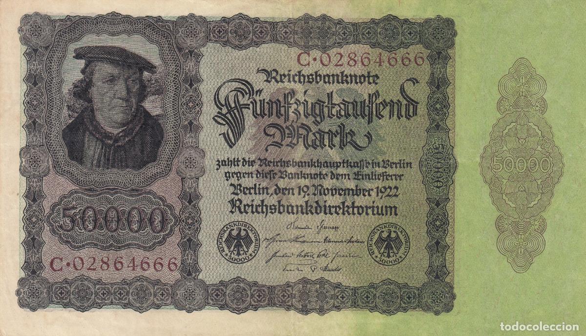 Billetes extranjeros: CRBX0016 BILLETE ALEMANIA 50000 MARCOS MBC-