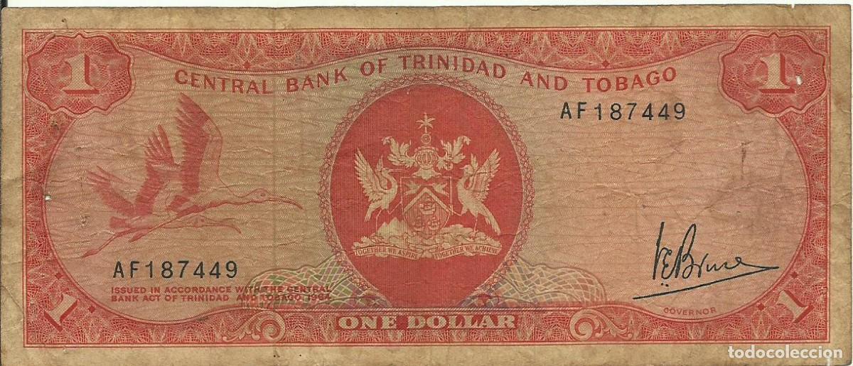 Billetes extranjeros: TRINIDAD AND TOBAGO - 1 DOLLAR - L 1964-1977 - AF 187449 - FOOTOS