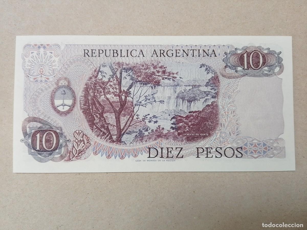 Billetes extranjeros: Billete Argentina, 10 pesos, a&ntilde;o 1976, UNC