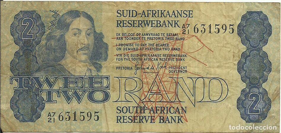 Billetes extranjeros: SUDAFRICA - 2 RAND - 1981 - A7/21 631595 - BUEN PRECIO - FOTOS