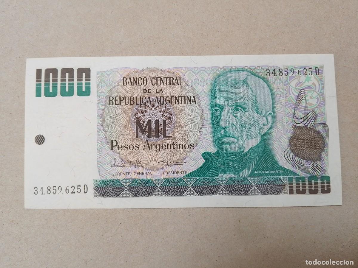 Billetes extranjeros: Billete Argentina, 1000 pesos, a&ntilde;o 1983, UNC
