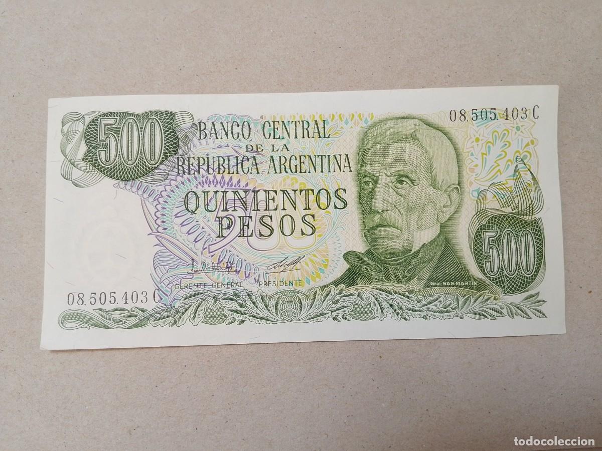 Billetes extranjeros: Billete Argentina, 500 pesos, a&ntilde;o 1980, UNC