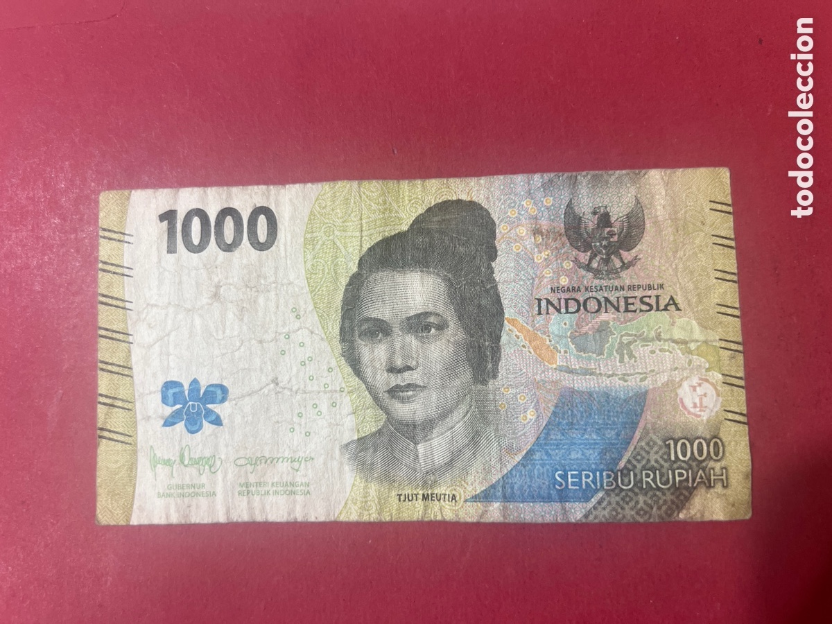 Billetes extranjeros: 181B. INDONESIA. 1000 rupiah (rupees) - Foto 1