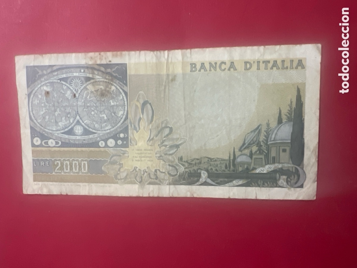 Billetes extranjeros: B239. Billete - ITALIA. 2000 lire - Foto 2
