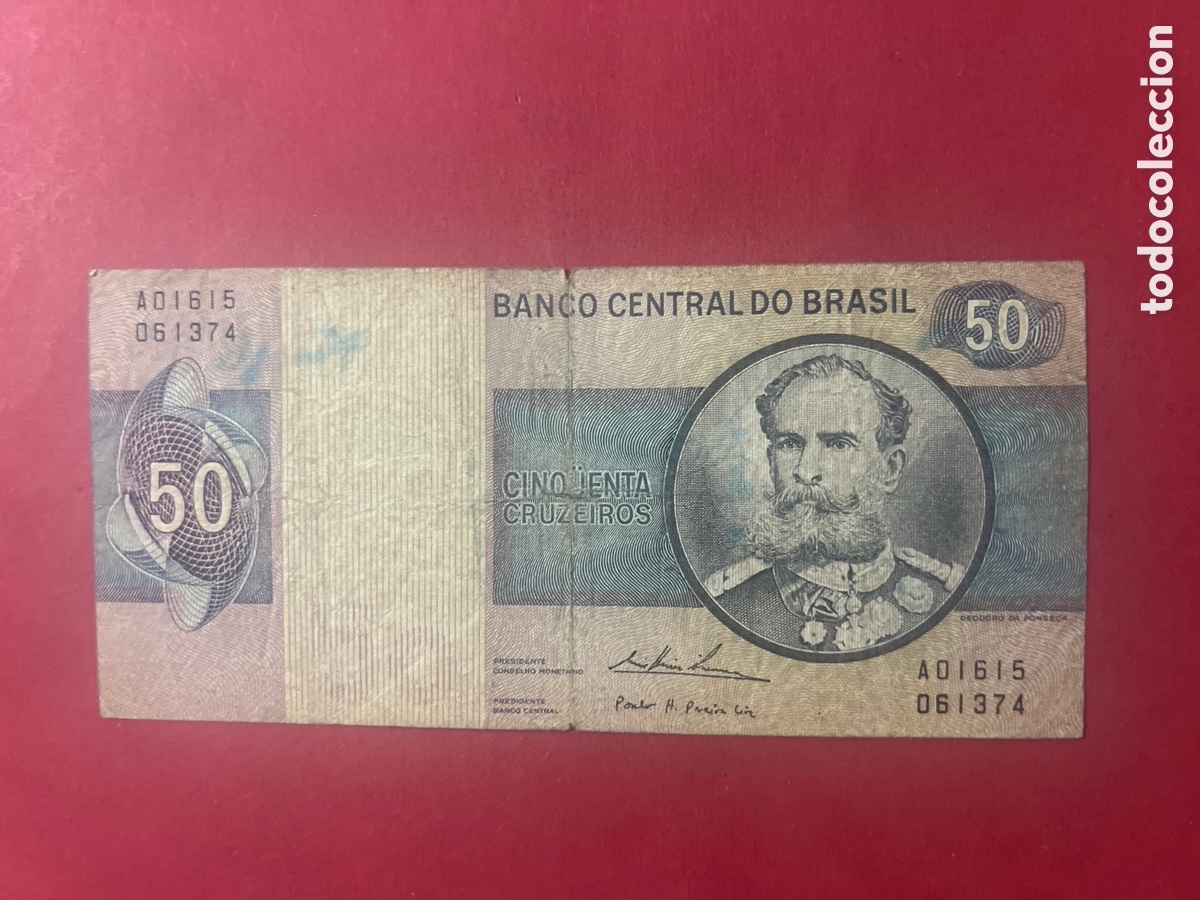 Billetes extranjeros: B211. BILLETE BRASIL 50 CRUZEIROS