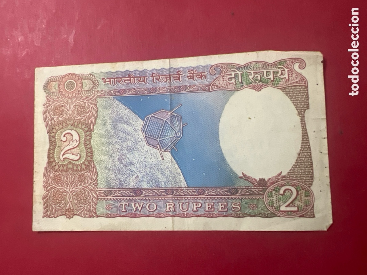 Billetes extranjeros: B272. Billete de la India de 2 rupias - Foto 2