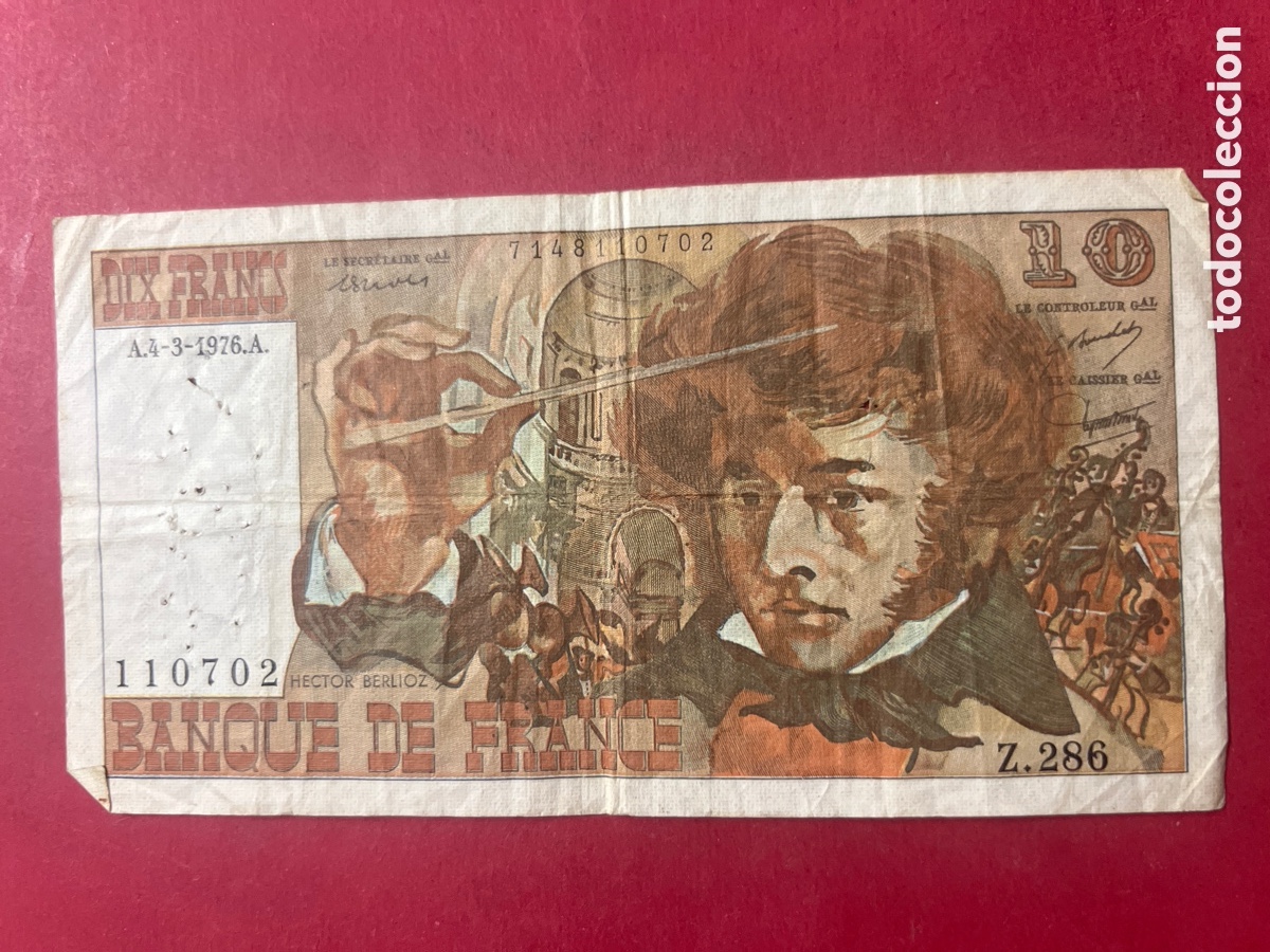 Billetes extranjeros: B235. BILLETE DE FRANCIA. 10 FRANCOS