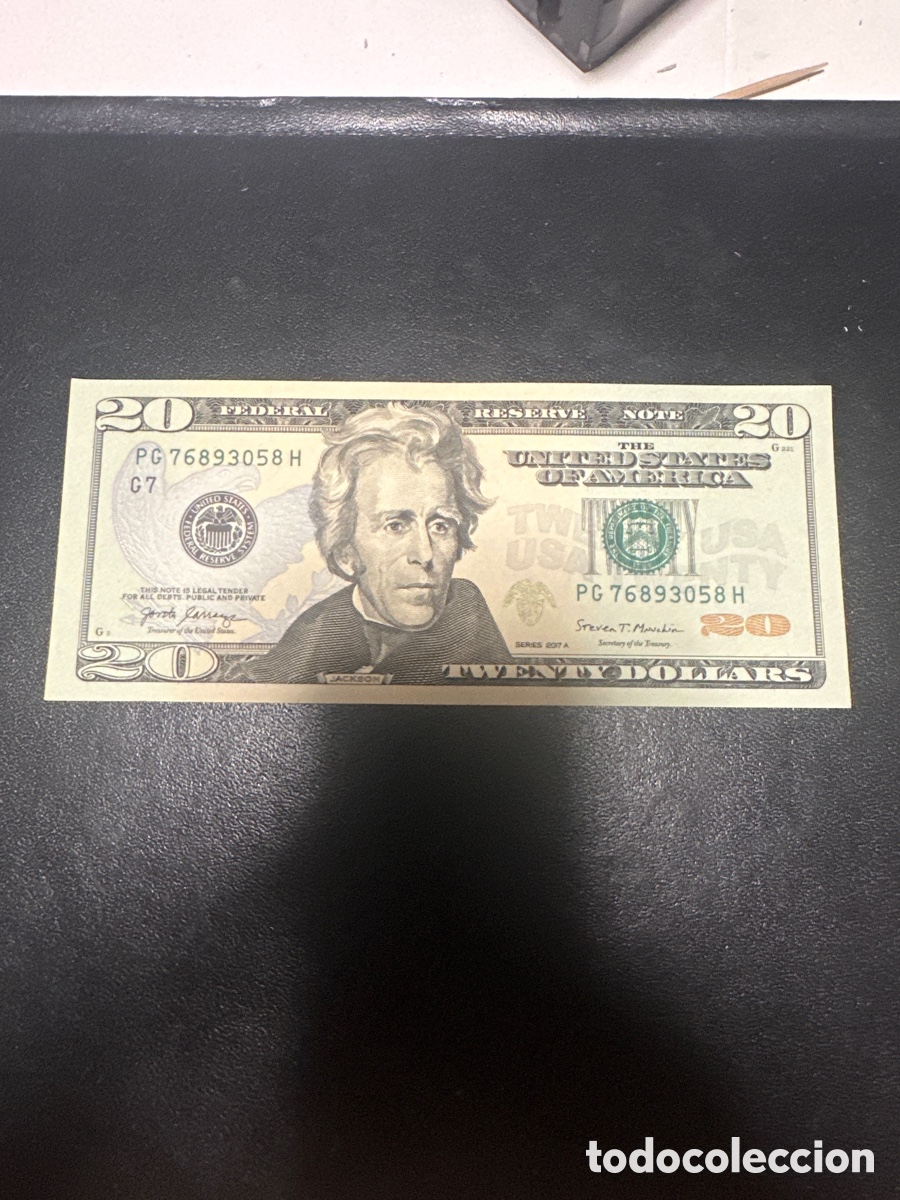 Billetes extranjeros: Billete de Estados Unidos 20 dollars a&ntilde;o 2017-A, sin circular