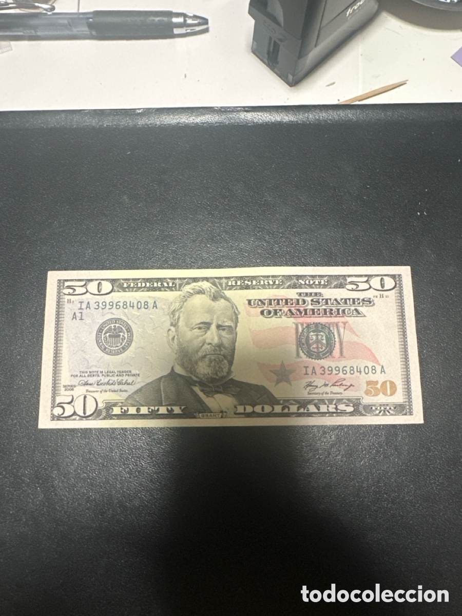 Billetes extranjeros: Billete de Estados Unidos 50 dollars a&ntilde;o 2006 sin circular
