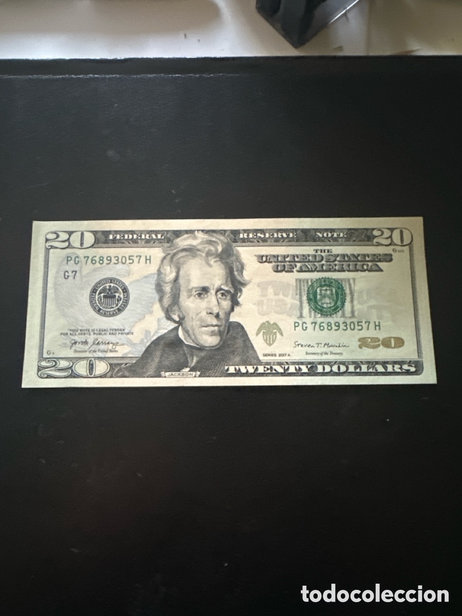 Billetes extranjeros: Billete de Estados Unidos 20 dollars a&ntilde;o 2017-A, sin circular
