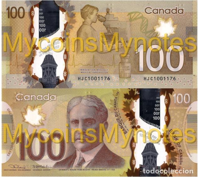 Billetes extranjeros: CANADA 100 DOLLAR 2011 &rdquo;2021&rdquo;, Not Listed in catalog, Polymer, UNC