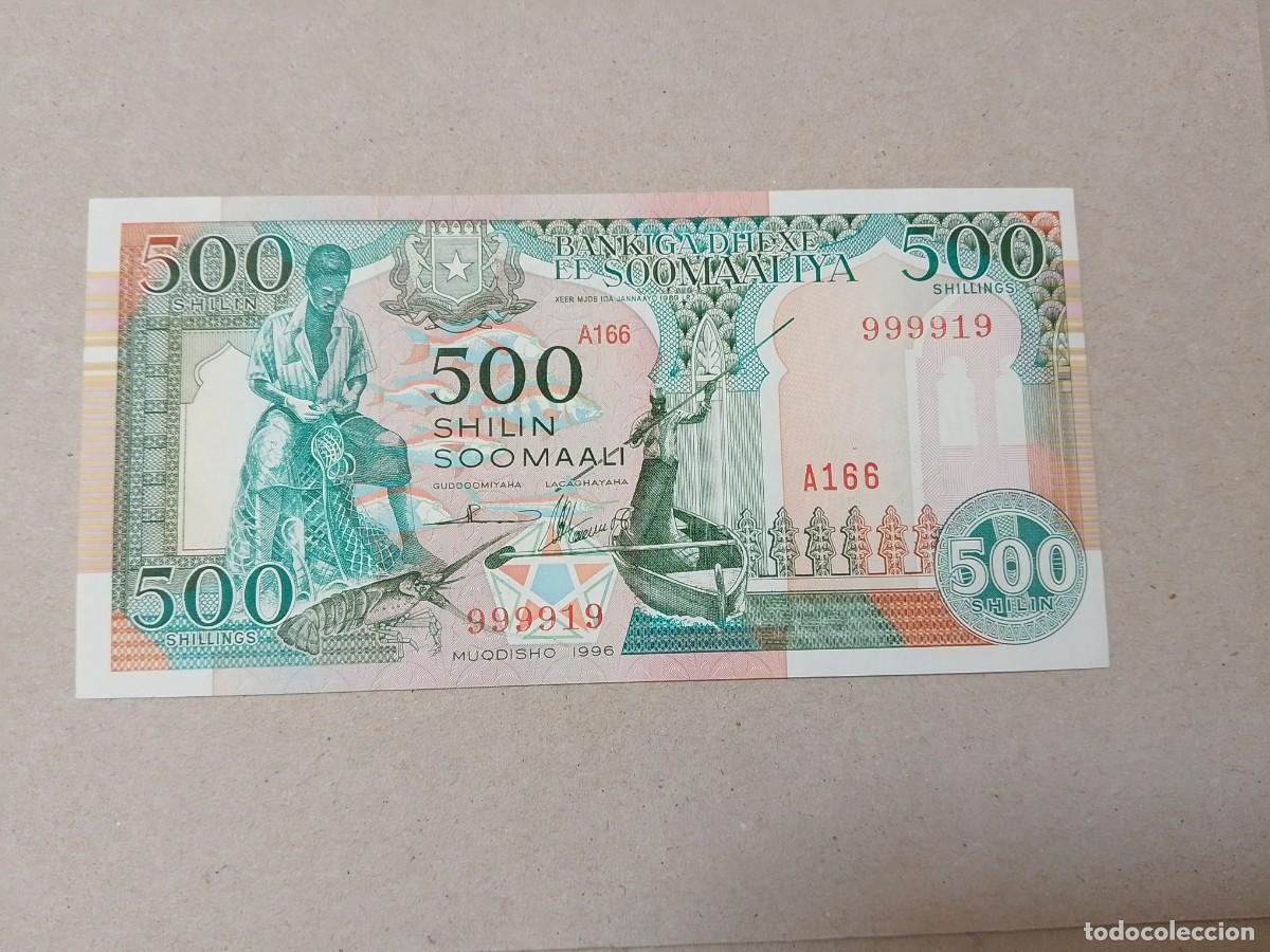 Billetes extranjeros: Billete Somalia, 500 shilings, a&ntilde;o 1996, serie A, UNC