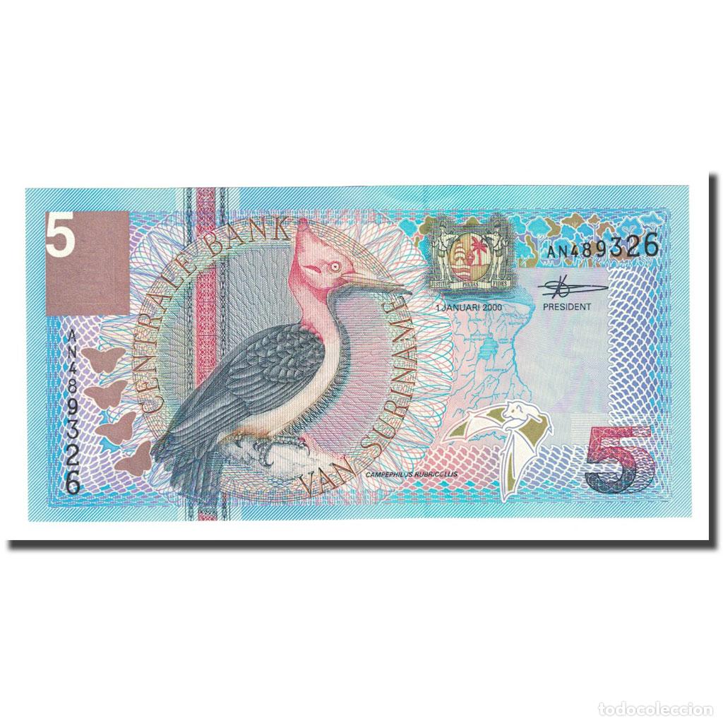 Billetes extranjeros: [#170208] Billete, 5 Gulden, Surinam, 2000-01-01, KM:146, UNC