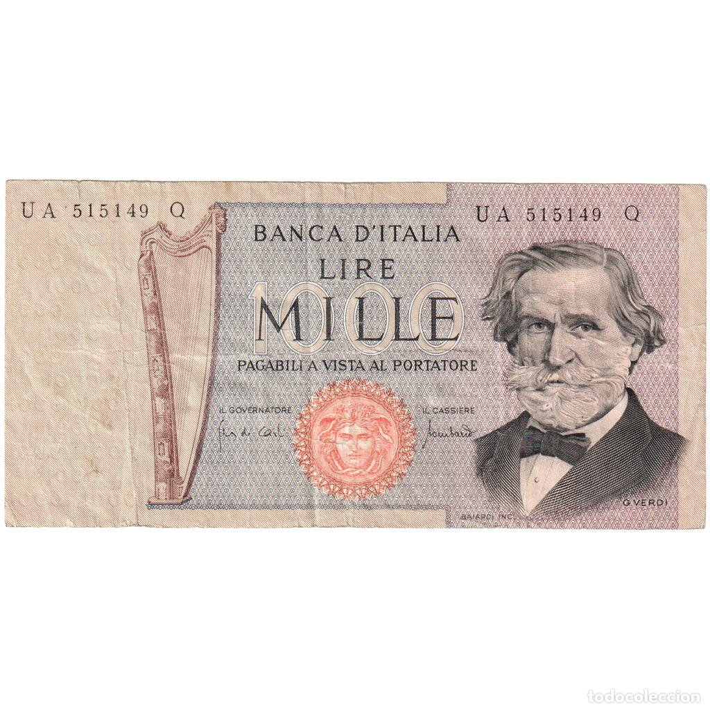 Billetes extranjeros: [#1290629] Italia, 1000 Lire, 1969-02-26, BC