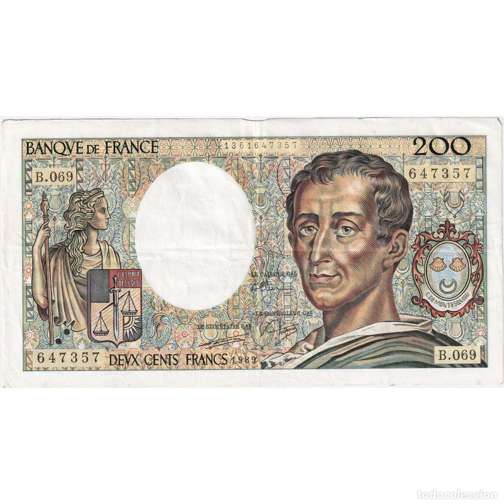 Billetes extranjeros: [#1515681] Francia, 200 Francs, Montesquieu, B.069, RC+