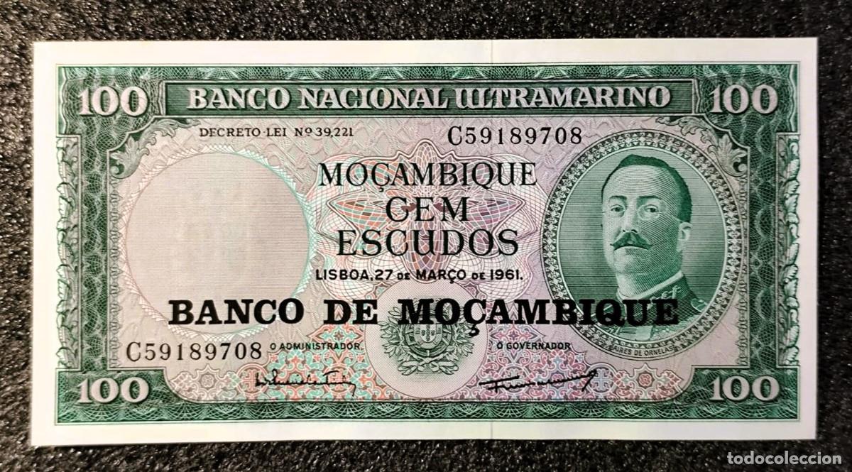 Billetes extranjeros: Mozambique &ndash; 100 Escudos 1961 &ndash; Sin Circular (UNC) &ndash; Lote 2493