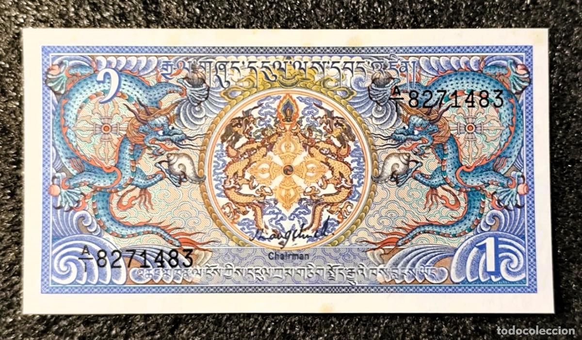 Billetes extranjeros: But&aacute;n &ndash; 1 Ngultrum 1986 &ndash; Sin Circular (UNC) &ndash; Lote 2494