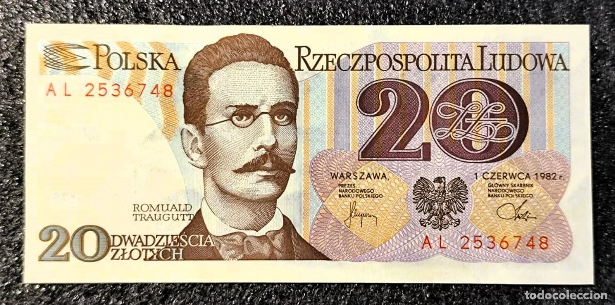 Billetes extranjeros: Polonia 20 Zlotych Romuald Traugutt 1982 Pick 149b Sc Unc &ndash; Lote 2491