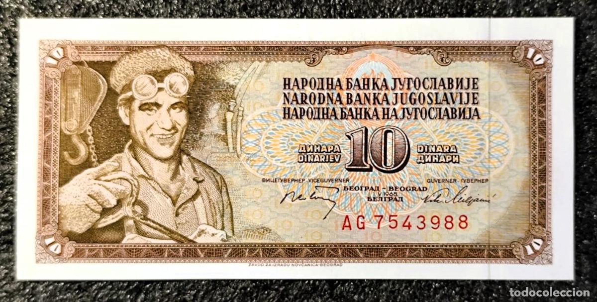 Billetes extranjeros: Yugoslavia 10 Dinara 1968 Sc Unc &ndash; Lote 2501