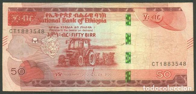 Billetes extranjeros: ETIOPIA. 50 birr 2012/2020.