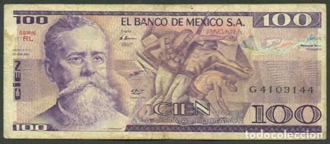 Billetes extranjeros: MEXICO. 100 pesos 27.1. 1981