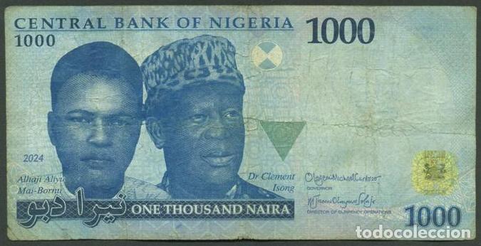 Billetes extranjeros: NIGERIA. 1000 naira 2024.