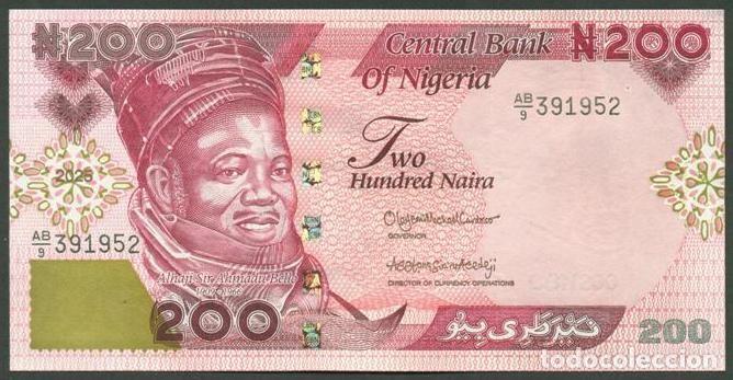 Billetes extranjeros: NIGERIA. 200 naira 2025.