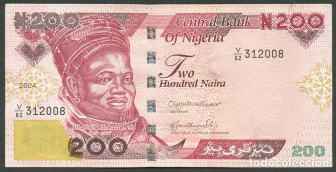 Billetes extranjeros: NIGERIA. 200 naira 2024.