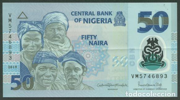 Billetes extranjeros: NIGERIA. 50 naira 2019. Polimero.