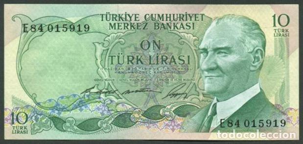 Billetes extranjeros: TURQUIA. 10 lira L.1930. Pick 180.