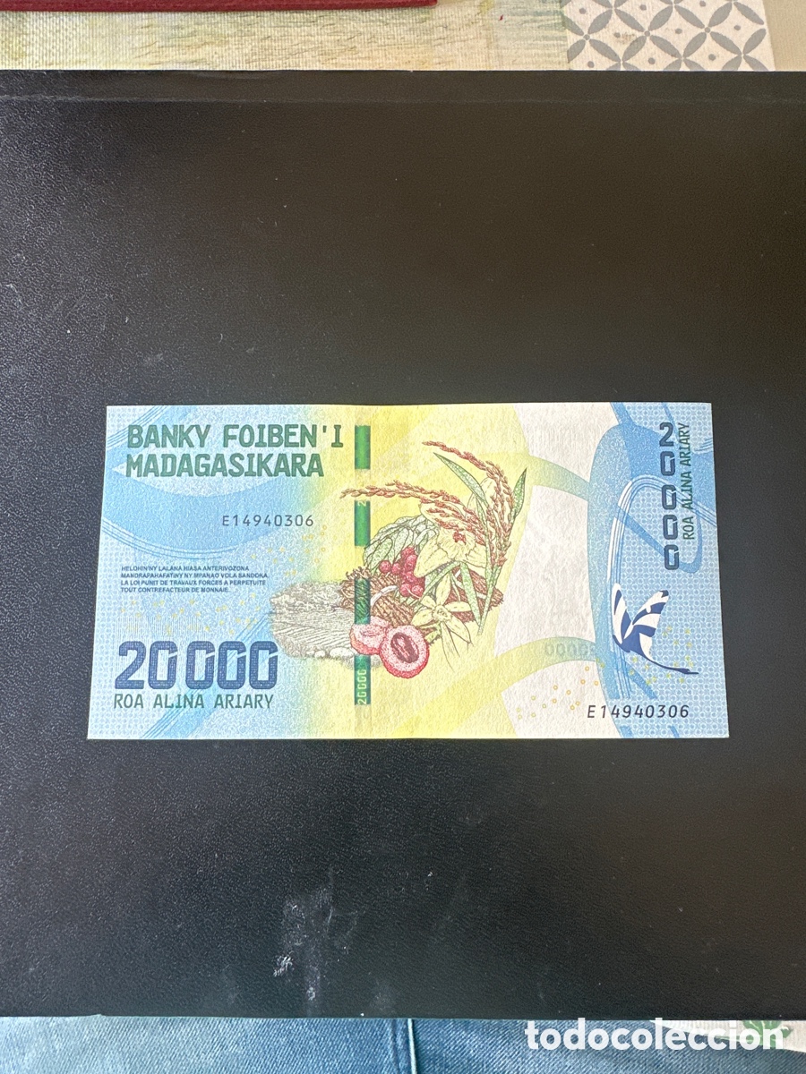 Billetes extranjeros: Billete de Madagascar de 20000 Ariary a&ntilde;o 2017
