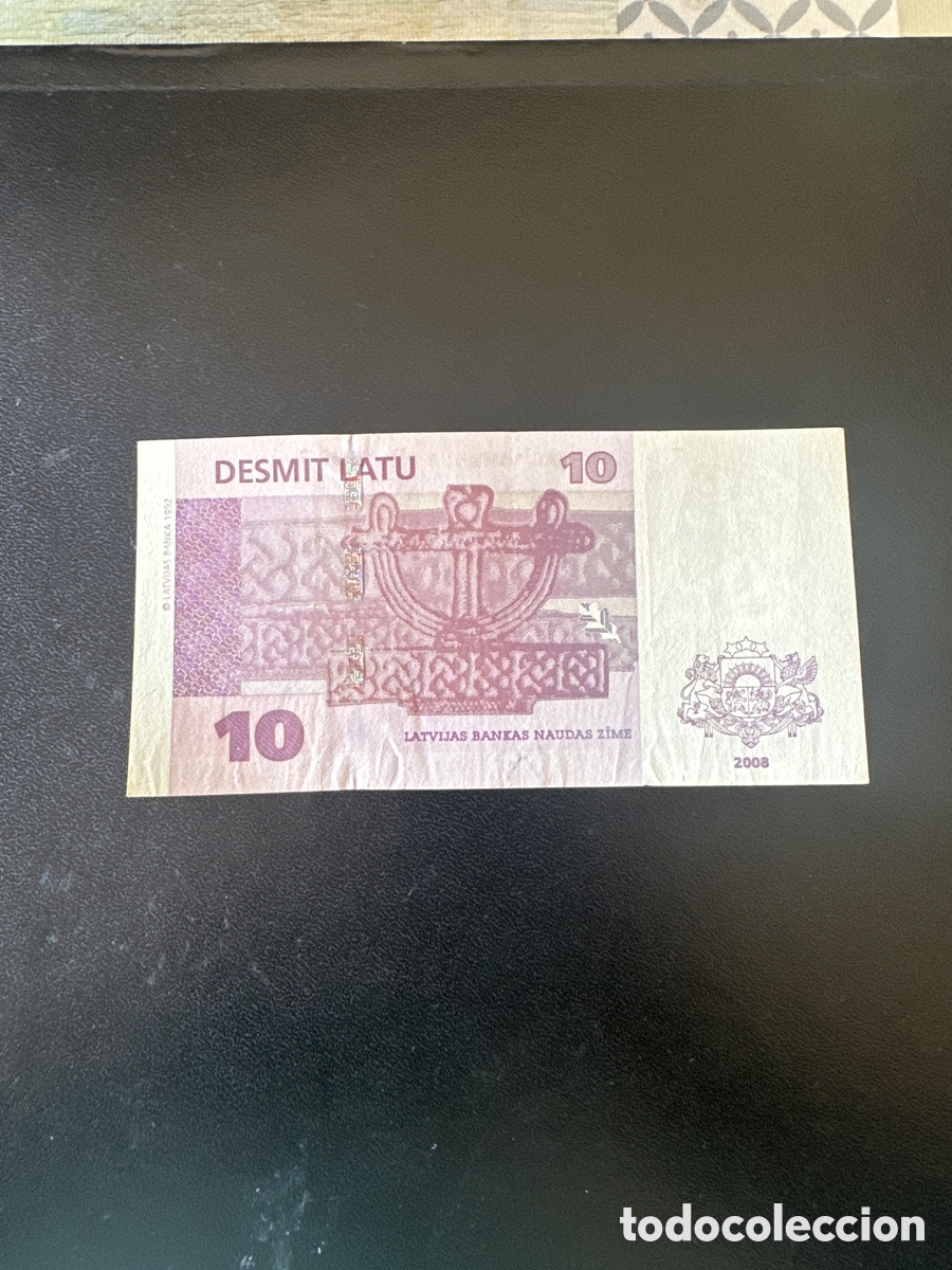 Billetes extranjeros: Billete de Letonia de 20 latu a&ntilde;o 2008 - Foto 2