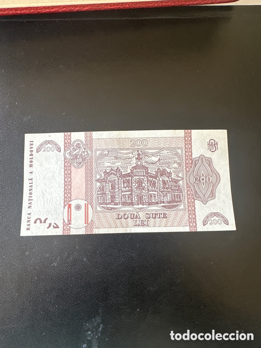 Billetes extranjeros: Billete de Moldavia de 200 le&iacute; a&ntilde;o 2015 - Foto 2