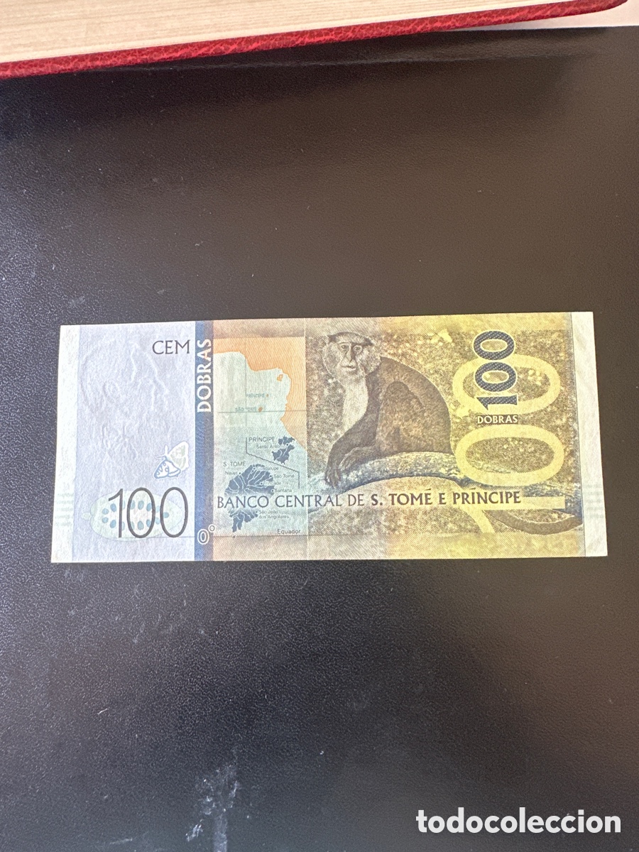 Billetes extranjeros: Billete de Santo Tom&eacute; y Pr&iacute;ncipe de 100 dobras a&ntilde;o 2016