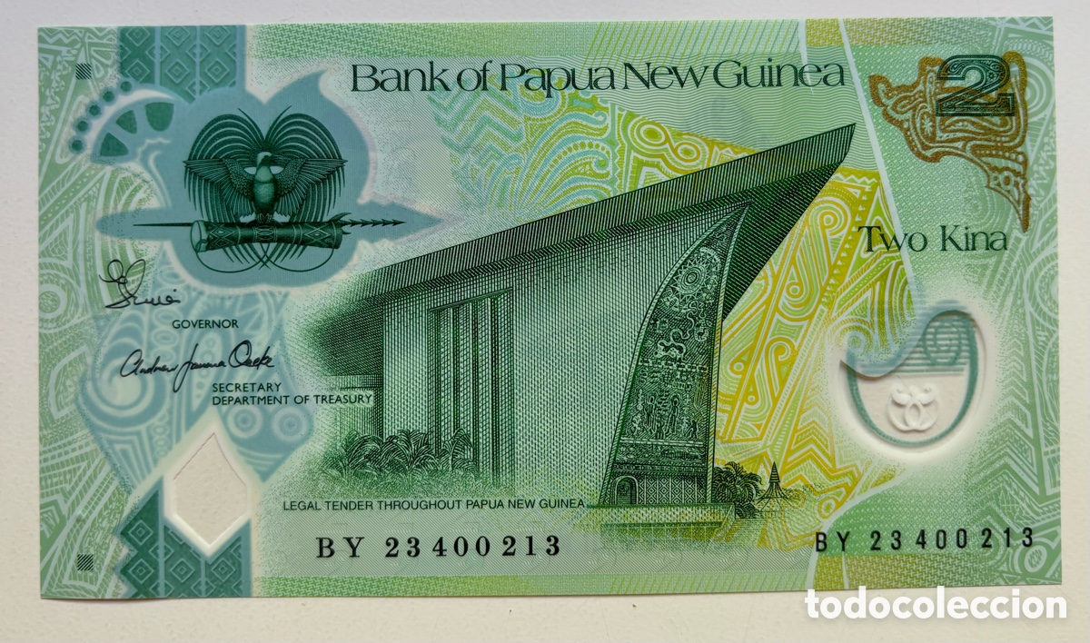 Billetes extranjeros: Billete PAP&Uacute;A NUEVA GUINEA 2 Kina (2023) SC Polimero. Pick 50c