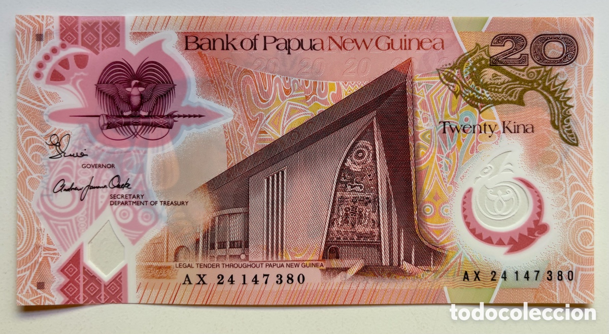 Billetes extranjeros: Billete PAP&Uacute;A NUEVA GUINEA 20 Kina (2024) SC POLIMERO. Pick 53b