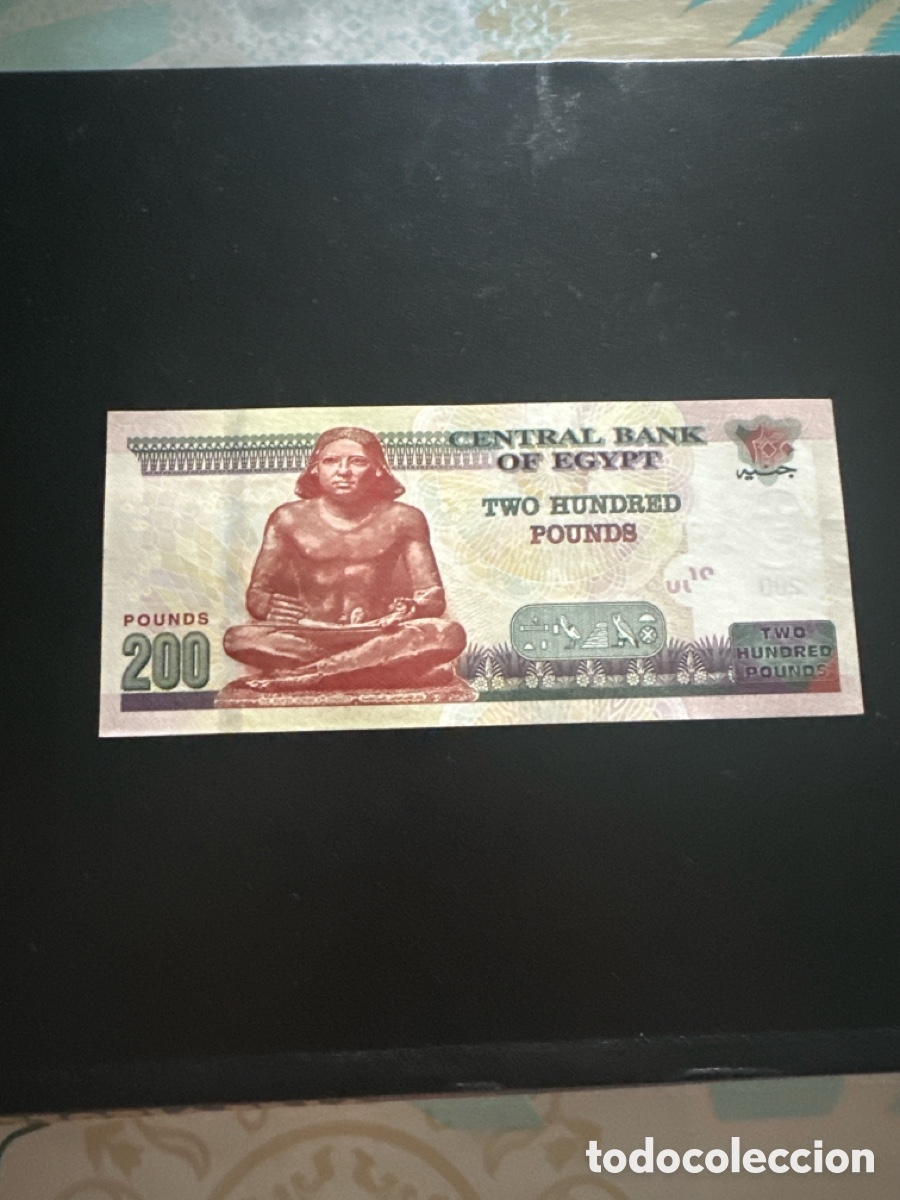 Billetes extranjeros: Billete de Egipto de 200 libras sin circular - Foto 2