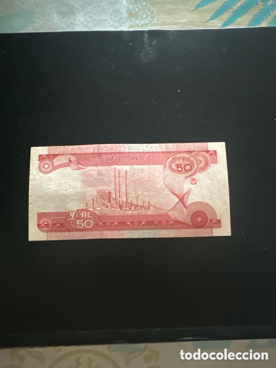 Billetes extranjeros: Billete de Ethiopia de 50 birr a&ntilde;o 2020 - Foto 2